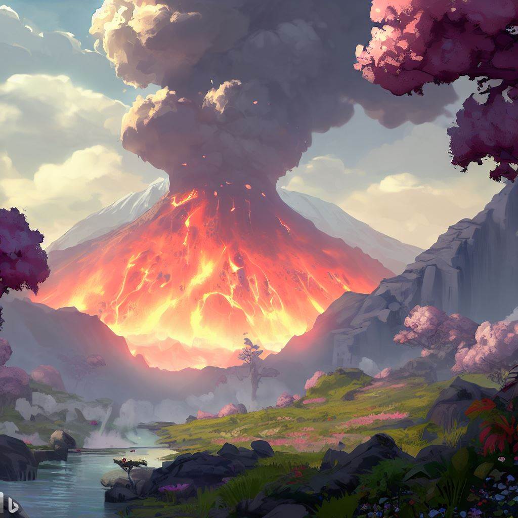 火山ー春ー２D